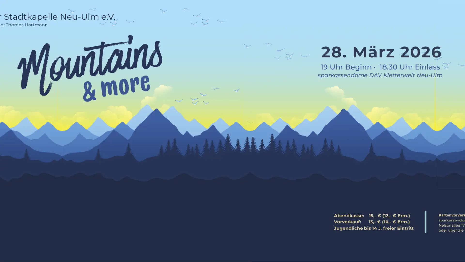 Konzert Kletterhalle | © Stadtkapelle Neu-Ulm/DAV Neu-Ulm