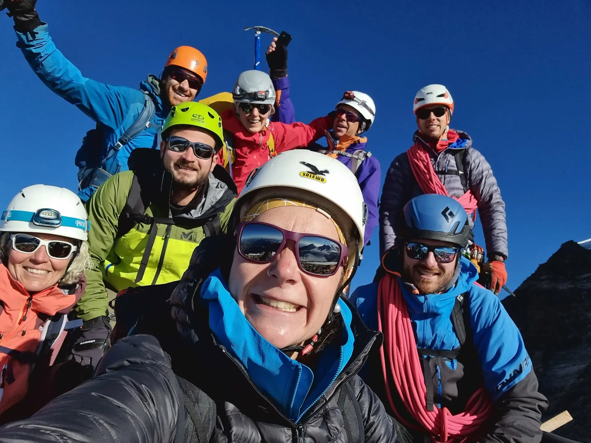 Bergsteiger am Gipfel | © DAV Neu-Ulm