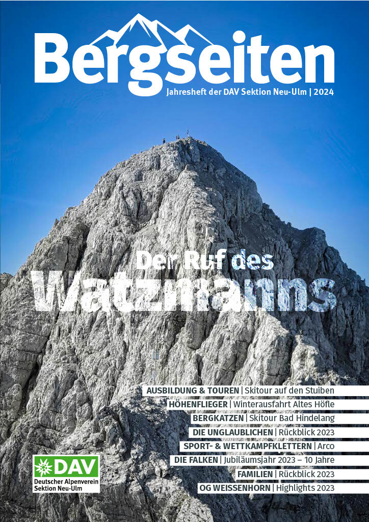 Bergseiten 2024 | © DAV Neu-Ulm Bergseiten 2024 | © DAV Neu-Ulm