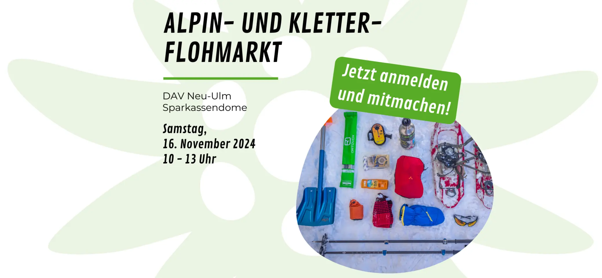 ALPIN- UND KLETTER- FLOHMARKT | © DAV Neu-Ulm